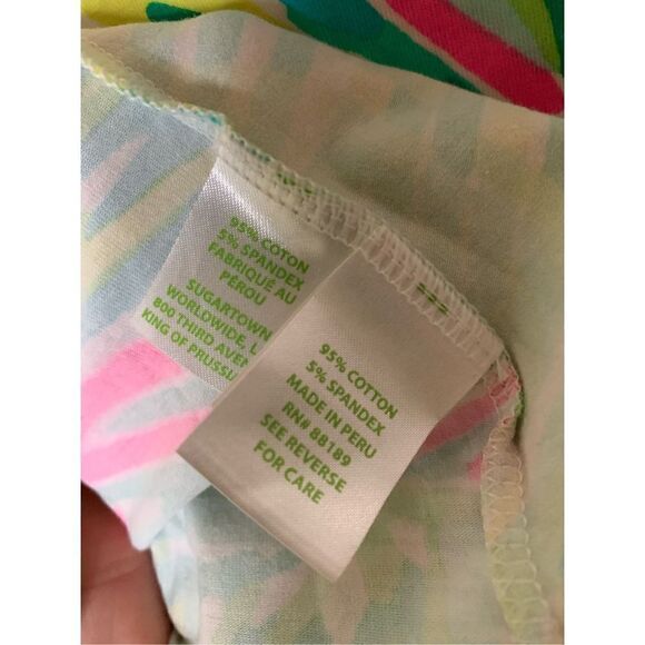 Lilly Pulitzer Amelia Island Tunic pullover top women's size XS - Picture 6 of 6